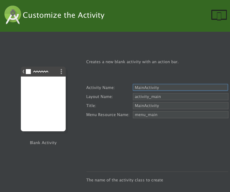 Customize the Activity