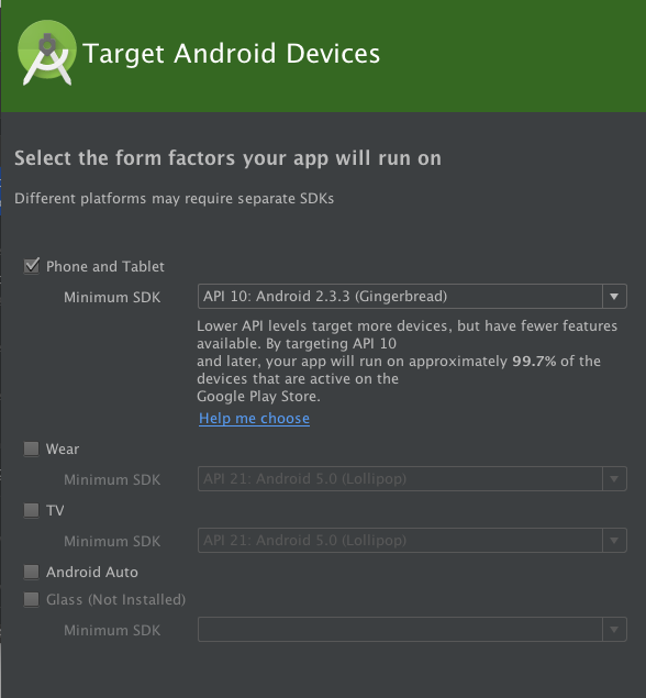 Target Android Devices